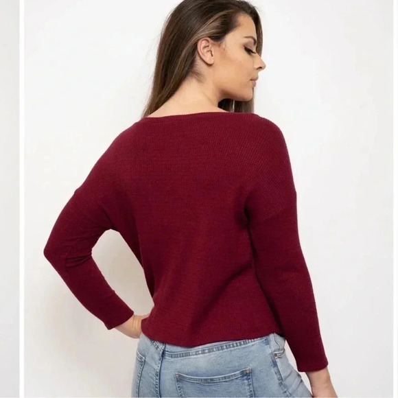 Plus Size Waffle Knit Button Up Top - Picture 3 of 3